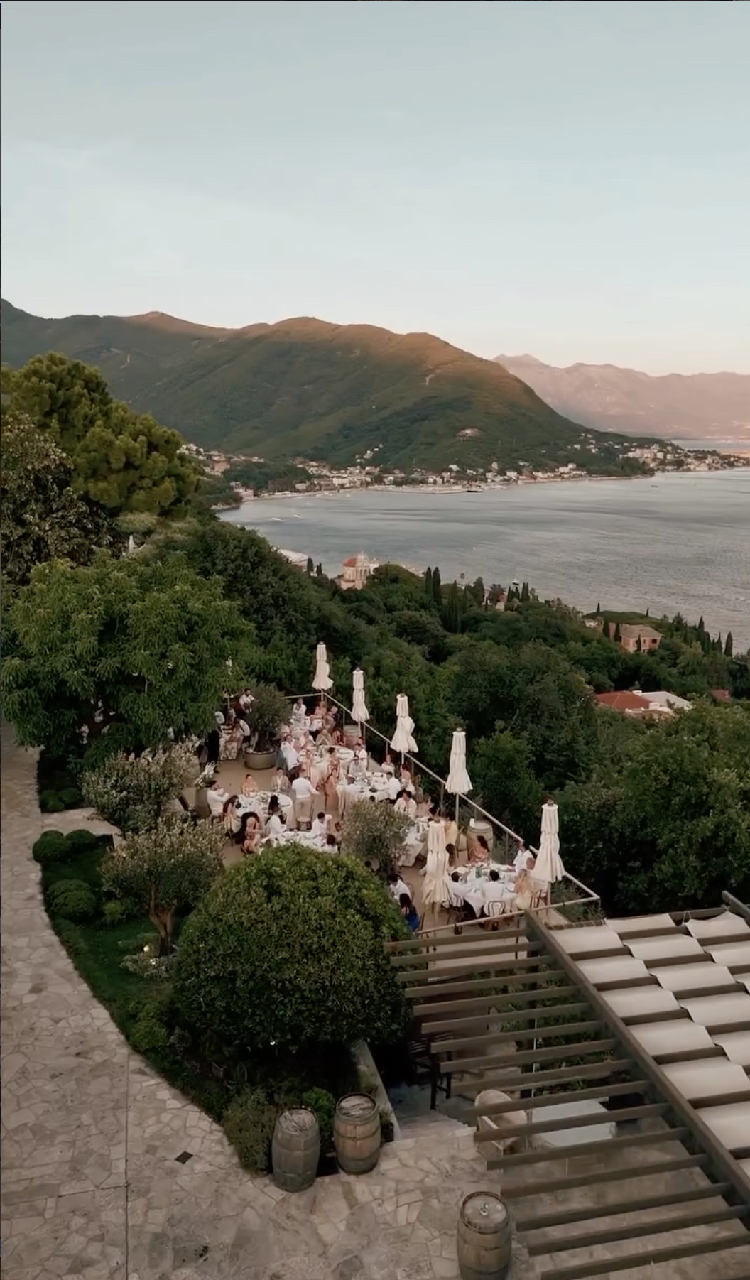 Dinner event on the Castel Savina terrace
